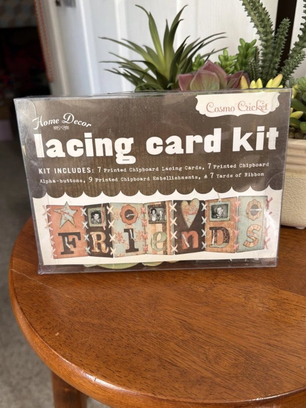 Cosmo Cricket "Friends" Lacing Card Kit - NIP
